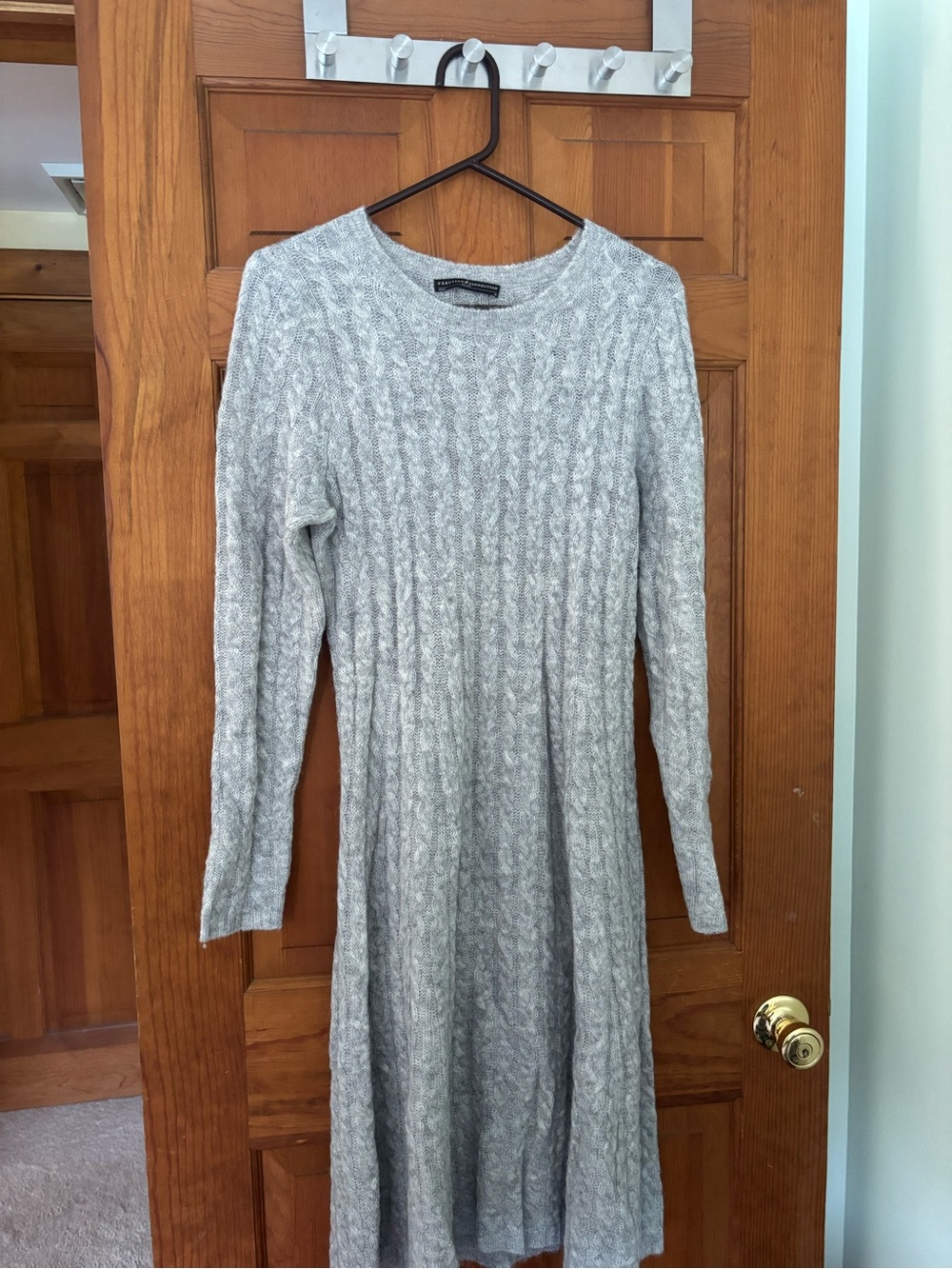 Peruvian Connection Long Sleeve Gray Dress Size M